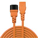 0.5m Netzverlängerungskabel C14 an C13, bleifrei,...