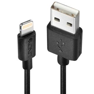 3m USB an Lightning Kabel, schwarz (Lindy 31322)