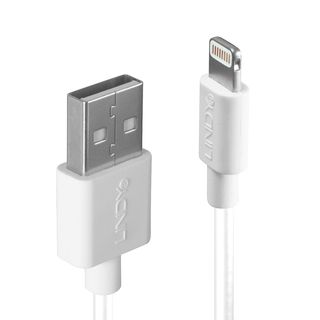 0.5m USB an Lightning Kabel, wei (Lindy 31325)