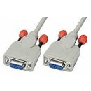 Nullmodem-Kabel 9 pol. Kupplung/Kupplung 3m