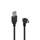 0.5m USB 2.0 Kabel Typ A an Mini-B 90° gewinkelt