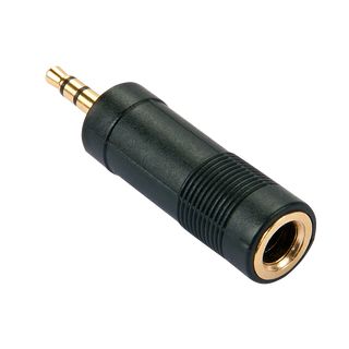 Stereo Audio-Adapter, 3.5mm Klinkenstecker an 6.3mm Klinkenbuchse (Lindy 35621)