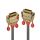 2m DVI-D Dual Link Kabel, Gold Line