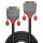 0.5m DVI-D Dual Link Kabel, Anthra Line