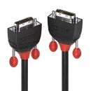 1m DVI-D Dual Link Kabel, Black Line (Lindy 36251)