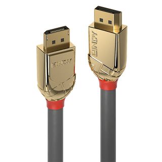 1m DisplayPort 1.4 Kabel, Gold Line (Lindy 36291)