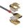 2m DisplayPort 1.4 Kabel, Gold Line