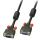 VGA Kabel M/F, schwarz 0,5m