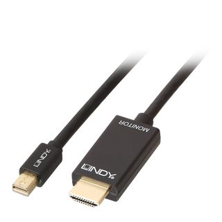 2m Mini DisplayPort an HDMI 10.2G Kabel (Lindy 36927)