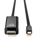 2m Mini Display Port auf HDMI 4K30Hz Adapterkabel