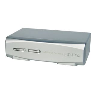 2 Port DisplayPort 1.2, USB 2.0 & Audio KVM Switch Pro (Lindy 39304)
