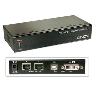 Cat.5 KVM Extender Classic DVI USB Audio, 50m (Lindy 39377)