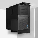 PC-Halterung für Untertischmontage, ausziehbar und drehbar