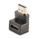 HDMI-Adapter, Stecker an Kupplung, 90° abgewinkelt...