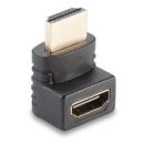 HDMI-Adapter, Stecker an Kupplung, 90° abgewinkelt...