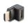 HDMI-Adapter, Stecker an Kupplung, 90° abgewinkelt nach oben