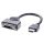 HDMI Stecker / DVI-D Buchse Adapterkabel  0.2m