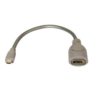 Adapterkabel HDMI (Kupp.) an HDMI Micro (St.), ca. 0,15m (Lindy 41298)