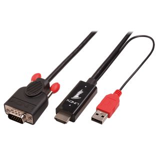 1m HDMI an VGA Kabel (Lindy 41455)