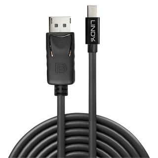 Mini DP zu DP Kabel, schwarz 1m (Lindy 41645)
