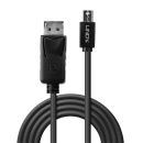 Mini DP zu DP Kabel, schwarz 3m