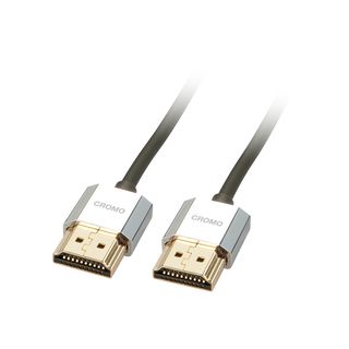 CROMO Slim High-Speed-HDMI-Kabel mit Ethernet, Typ A/A, 0.5m (Lindy 41670)