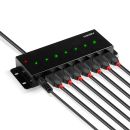 7 Port USB 2.0 Metall Hub