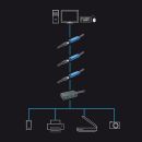 10m USB 3.0 Aktivverlängerungshub Pro