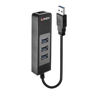 USB 3.0 Hub & Gigabit Ethernet Konverter