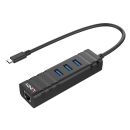 USB 3.2 Typ C Hub & Gigabit Ethernet Konverter