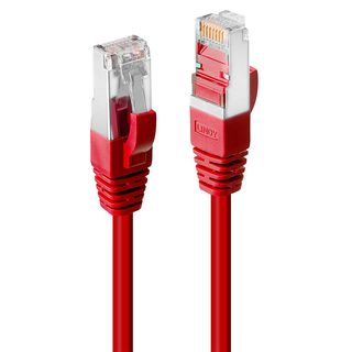 15m Cat.6 S/FTP LSZH Netzwerkkabel, rot (Lindy 45628)