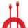 2m Cat.6 U/UTP  Flachband-Netzwerkkabel, rot