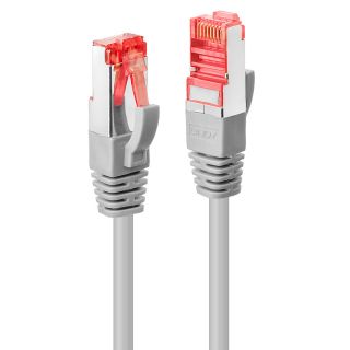 0.5m Cat.6 S/FTP  Netzwerkkabel, grau, 50Stück