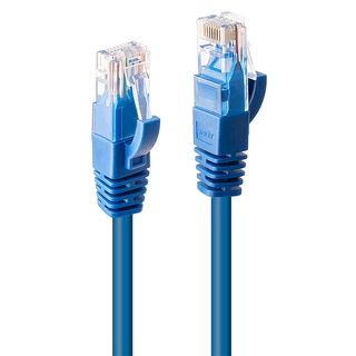1m Cat.6 U/UTP Netzwerkkabel, blau (Lindy 48017)