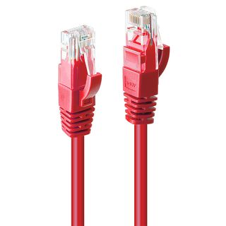 0.3m Cat.6 U/UTP Netzwerkkabel, rot (Lindy 48030)