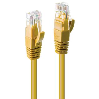 1m Cat.6 U/UTP Netzwerkkabel, gelb (Lindy 48062)