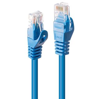 0.5m Cat.6 U/UTP Netzwerkkabel, blau (Lindy 48171)