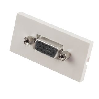 VGA Doppelkupplung Snap-In Modul für Wanddosen (Lindy 60480)