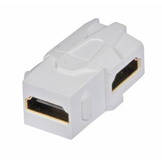 HDMI 90 Doppelkupplung Keystone fr AV Wanddosen (Lindy 60490)