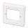 Wanddose 86x86mm UK für 2 Snap-In-Module und AV-Extender