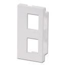 Snap-In-Modul für 2x Keystone für Wanddosen (4...
