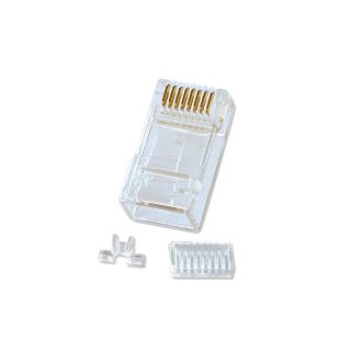 RJ45 Stecker UTP Cat.6, mit Einfhrhilfe, 10er Pack (Lindy 62430)