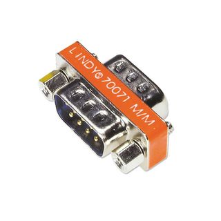 Mini-Adapter 9 pol. Sub-D-Stecker an 9 pol. Sub-D-Stecker (Lindy 70071)