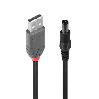 Adapterkabel USB A 5,5/2,5mm DC-Hohlstecker (Lindy 70267)