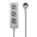 3-fach Schuko Steckdosenleiste, Weiß