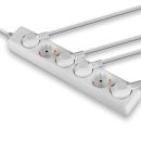6-fach Schuko Steckdosenleiste, Weiß