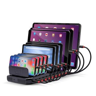 10 Port USB-Ladestation
