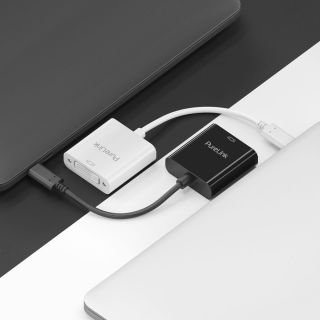 Premium Aktiver 2K USB-C / DVI Portsaver Adapter ? wei