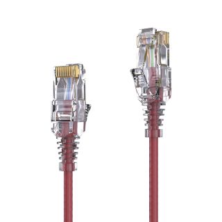 Premium Slim Cat.6 Patchkabel, RJ45, UTP, LSZH ? 5,00m, rot