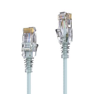 Premium Slim Cat.6 Patchkabel, RJ45, UTP, LSZH ? 0,25m, grau